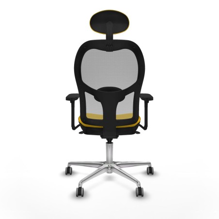 Office Chair with Headrest Piqueras y Crespo 3D086G1 Yellow