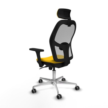 Office Chair with Headrest Piqueras y Crespo 3D086G2 Yellow