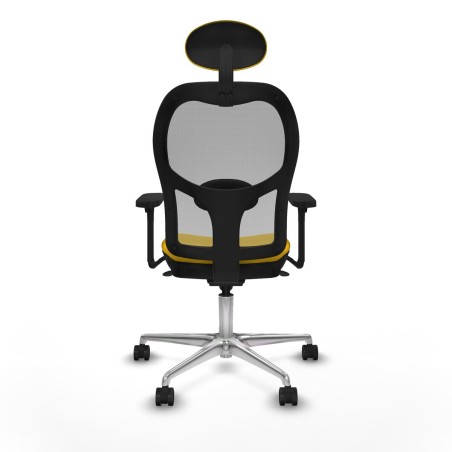 Chaise de Bureau avec Appui-tête Piqueras y Crespo 3D086N1 Jaune