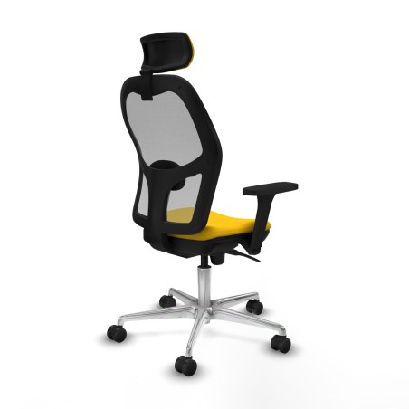 Office Chair with Headrest Piqueras y Crespo 3D086N2 Yellow