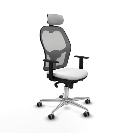 Chaise de Bureau avec Appui-tête Piqueras y Crespo 1D086G2 Blanc