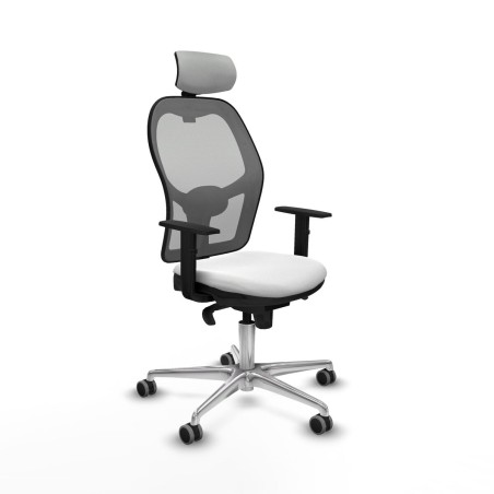 Chaise de Bureau avec Appui-tête Piqueras y Crespo 1D086G2 Blanc
