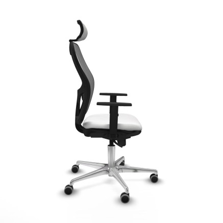 Office Chair with Headrest Piqueras y Crespo 1D086G2 White 2