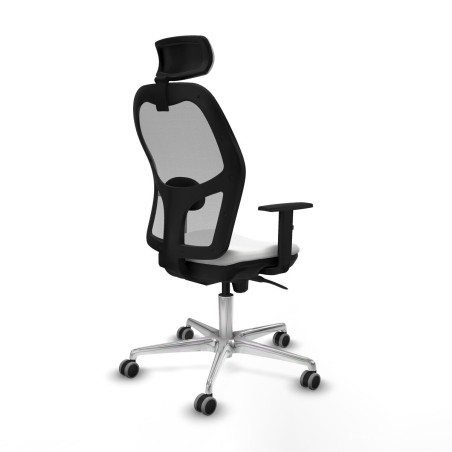 Chaise de Bureau avec Appui-tête Piqueras y Crespo 1D086G2 Blanc