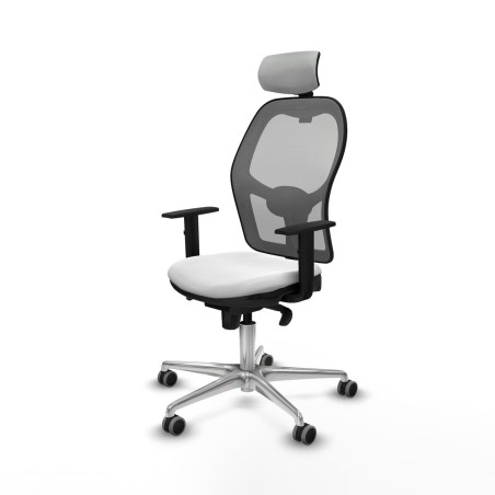 Chaise de Bureau avec Appui-tête Piqueras y Crespo 1D086G2 Blanc