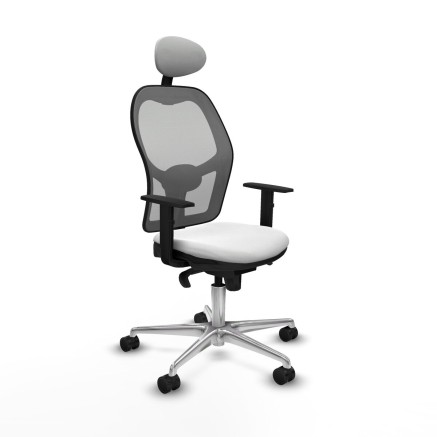 Office Chair with Headrest Jorquera Piqueras y Crespo 1D086N1 White