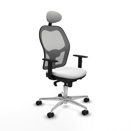 Sedia Ufficio con Poggiatesta Jorquera Piqueras y Crespo 1D086N1 Bianc