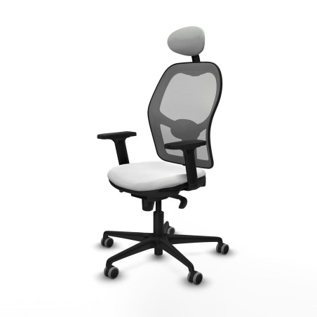 Chaise de Bureau avec Appui-tête Piqueras y Crespo 2D036G1 Blanc