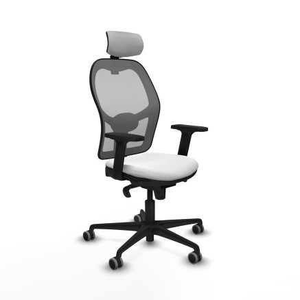 Sedia Ufficio con Poggiatesta Piqueras y Crespo 2D036G2 Bianco