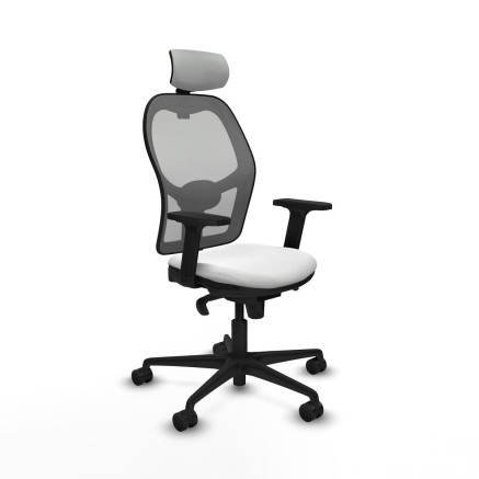 Chaise de Bureau avec Appui-tête Piqueras y Crespo 2D036N2 Blanc