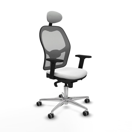 Chaise de Bureau avec Appui-tête Piqueras y Crespo 2D086G1 Blanc