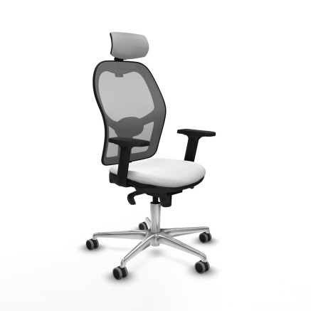 Chaise de Bureau avec Appui-tête Piqueras y Crespo 2D086G2 Blanc