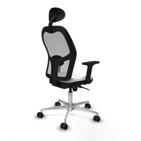 Sedia Ufficio con Poggiatesta Piqueras y Crespo 2D086N1 Bianco