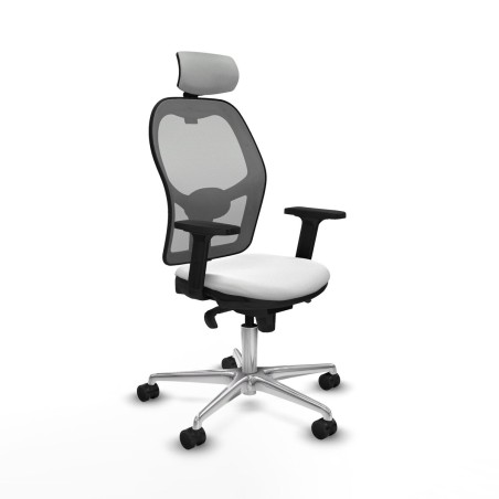 Sedia Ufficio con Poggiatesta Piqueras y Crespo 2D086N2 Bianco