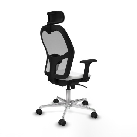 Sedia Ufficio con Poggiatesta Piqueras y Crespo 2D086N2 Bianco