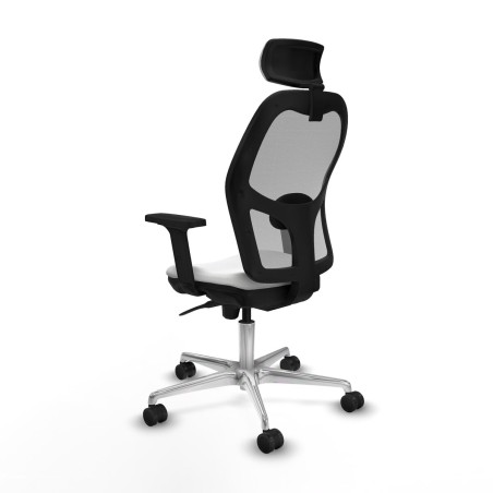 Sedia Ufficio con Poggiatesta Piqueras y Crespo 2D086N2 Bianco