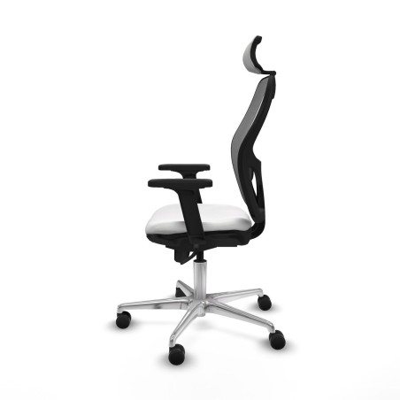 Sedia Ufficio con Poggiatesta Piqueras y Crespo 2D086N2 Bianco
