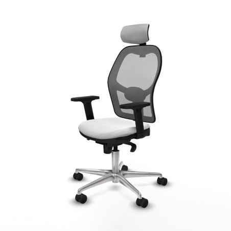 Sedia Ufficio con Poggiatesta Piqueras y Crespo 2D086N2 Bianco