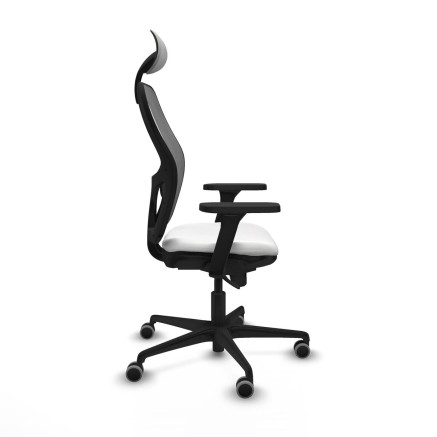 Sedia Ufficio con Poggiatesta Piqueras y Crespo 3D036G1 Bianco 2