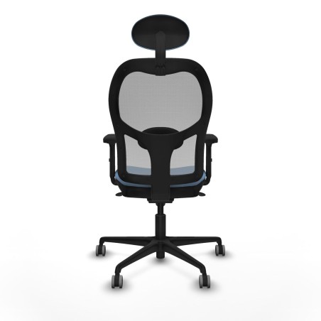 Sedia Ufficio con Poggiatesta Piqueras y Crespo 2D036G1 Blu cielo