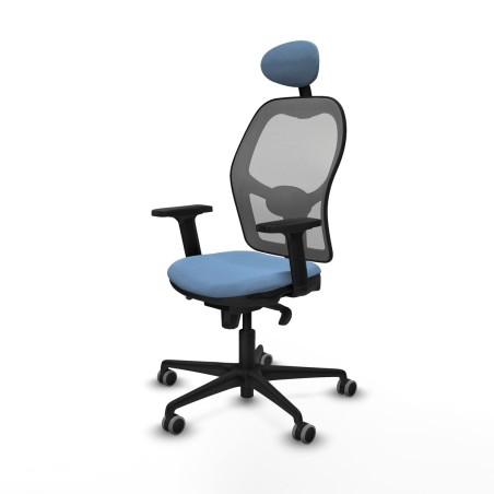 Sedia Ufficio con Poggiatesta Piqueras y Crespo 2D036G1 Blu cielo