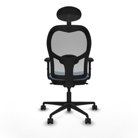 Sedia Ufficio con Poggiatesta Piqueras y Crespo 2D036N1 Blu cielo