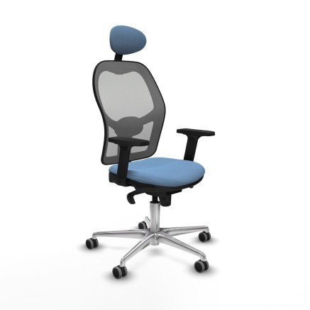Bürostuhl mit Kopfstütze Piqueras y Crespo 2D086G1 Himmelsblau