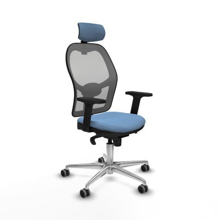 Chaise de Bureau avec Appui-tête Piqueras y Crespo 2D086G2 Bleu ciel