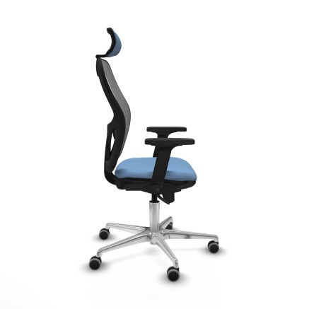 Chaise de Bureau avec Appui-tête Piqueras y Crespo 2D086G2 Bleu ciel 2