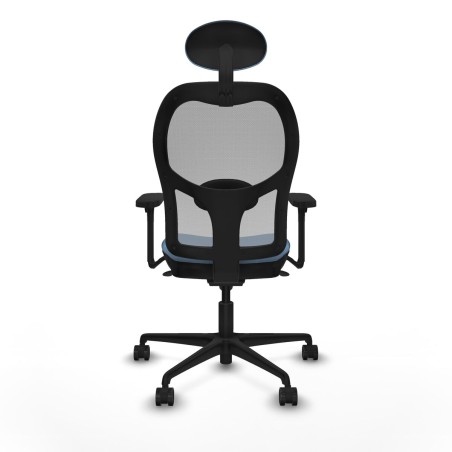 Sedia Ufficio con Poggiatesta Piqueras y Crespo 3D036N1 Blu cielo
