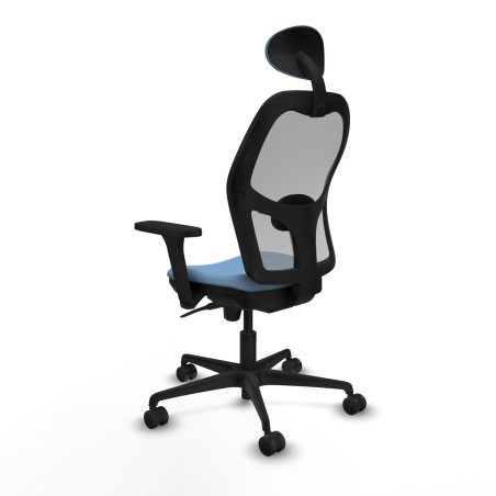 Sedia Ufficio con Poggiatesta Piqueras y Crespo 3D036N1 Blu cielo