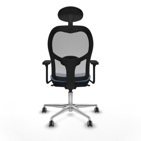Sedia Ufficio con Poggiatesta Piqueras y Crespo 3D086G1 Blu cielo