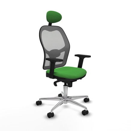 Sedia Ufficio con Poggiatesta Piqueras y Crespo 2D086N1 Verde