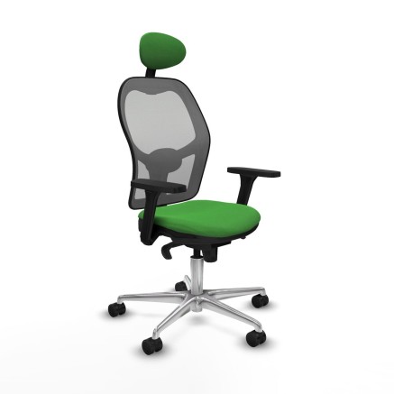 Sedia Ufficio con Poggiatesta Piqueras y Crespo 3D086N1 Verde