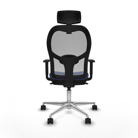 Office Chair with Headrest Piqueras y Crespo 1D086N2 Navy Blue