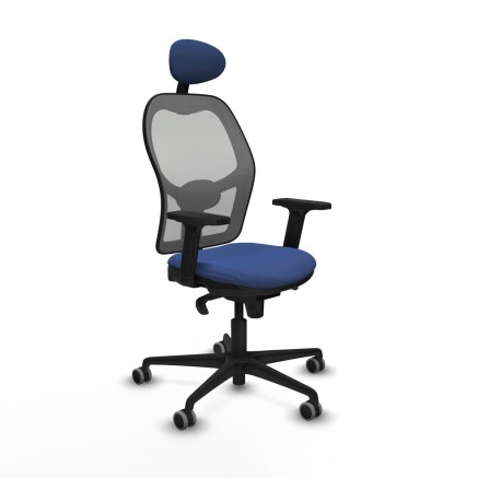 Sedia Ufficio con Poggiatesta Piqueras y Crespo 2D036G1 Blu Marino