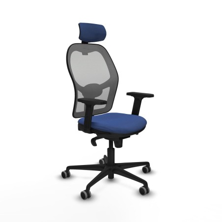Bürostuhl mit Kopfstütze Piqueras y Crespo 2D036G2 Marineblau