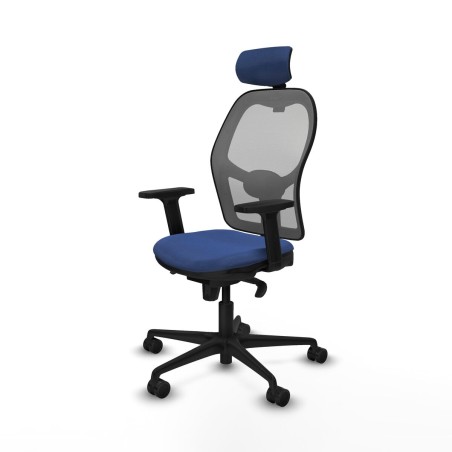Sedia Ufficio con Poggiatesta Piqueras y Crespo 2D036N2 Blu Marino