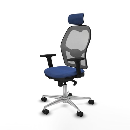 Sedia Ufficio con Poggiatesta Piqueras y Crespo 2D086N2 Blu Marino