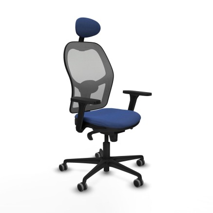 Office Chair with Headrest Piqueras y Crespo 3D036G1 Navy Blue