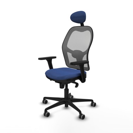 Chaise de Bureau avec Appui-tête Piqueras y Crespo 3D036G1 Blue marin