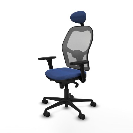 Office Chair with Headrest Piqueras y Crespo 3D036N1 Navy Blue