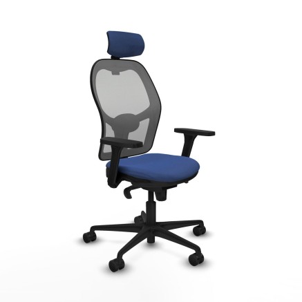 Bürostuhl mit Kopfstütze Piqueras y Crespo 3D036N2 Marineblau