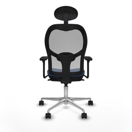 Office Chair with Headrest Piqueras y Crespo 3D086N1 Navy Blue