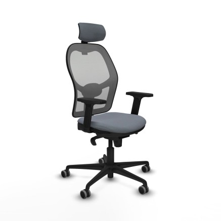 Chaise de Bureau avec Appui-tête Piqueras y Crespo 2D036G2 Gris