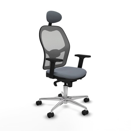 Chaise de Bureau avec Appui-tête Piqueras y Crespo 2D086N1 Gris