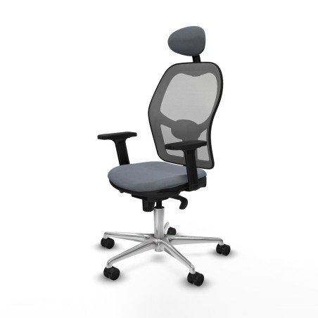 Chaise de Bureau avec Appui-tête Piqueras y Crespo 2D086N1 Gris