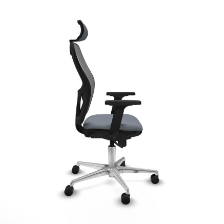 Chaise de Bureau avec Appui-tête Piqueras y Crespo 2D086N2 Gris 2