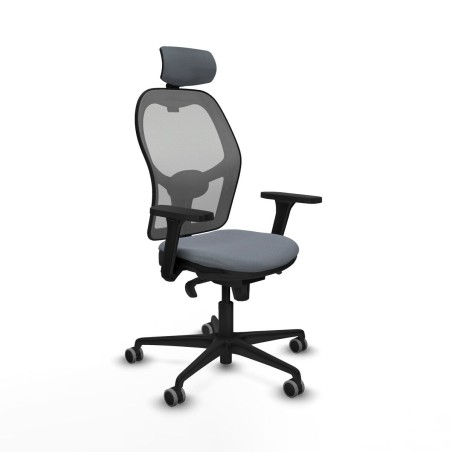 Sedia Ufficio con Poggiatesta Piqueras y Crespo 3D036G2 Grigio