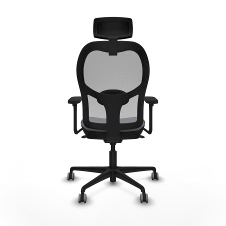 Sedia Ufficio con Poggiatesta Piqueras y Crespo 3D036G2 Grigio